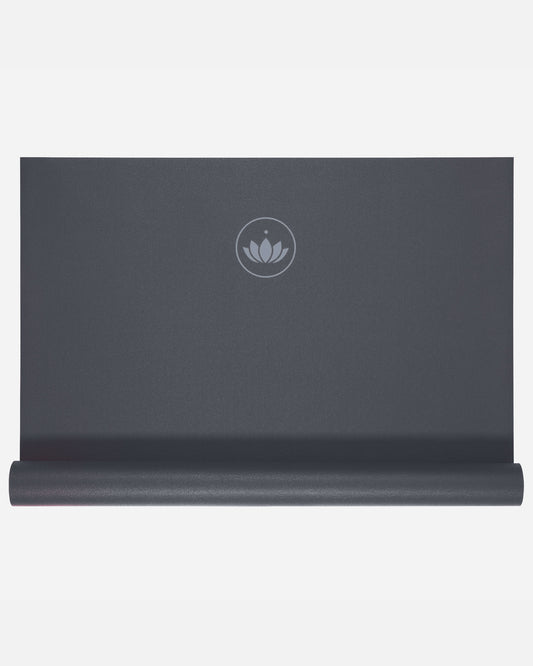 Graphite - Yogamatte Arise Travel halb gerollt top view | Lotuscrafts